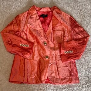 Talbots Shimmering Coral Blazer